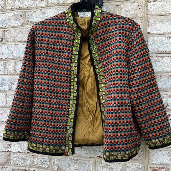 Vintage Jean Paul Gaultier Mulitcolor Wool Beaded Jacket - Picture 8 of 15